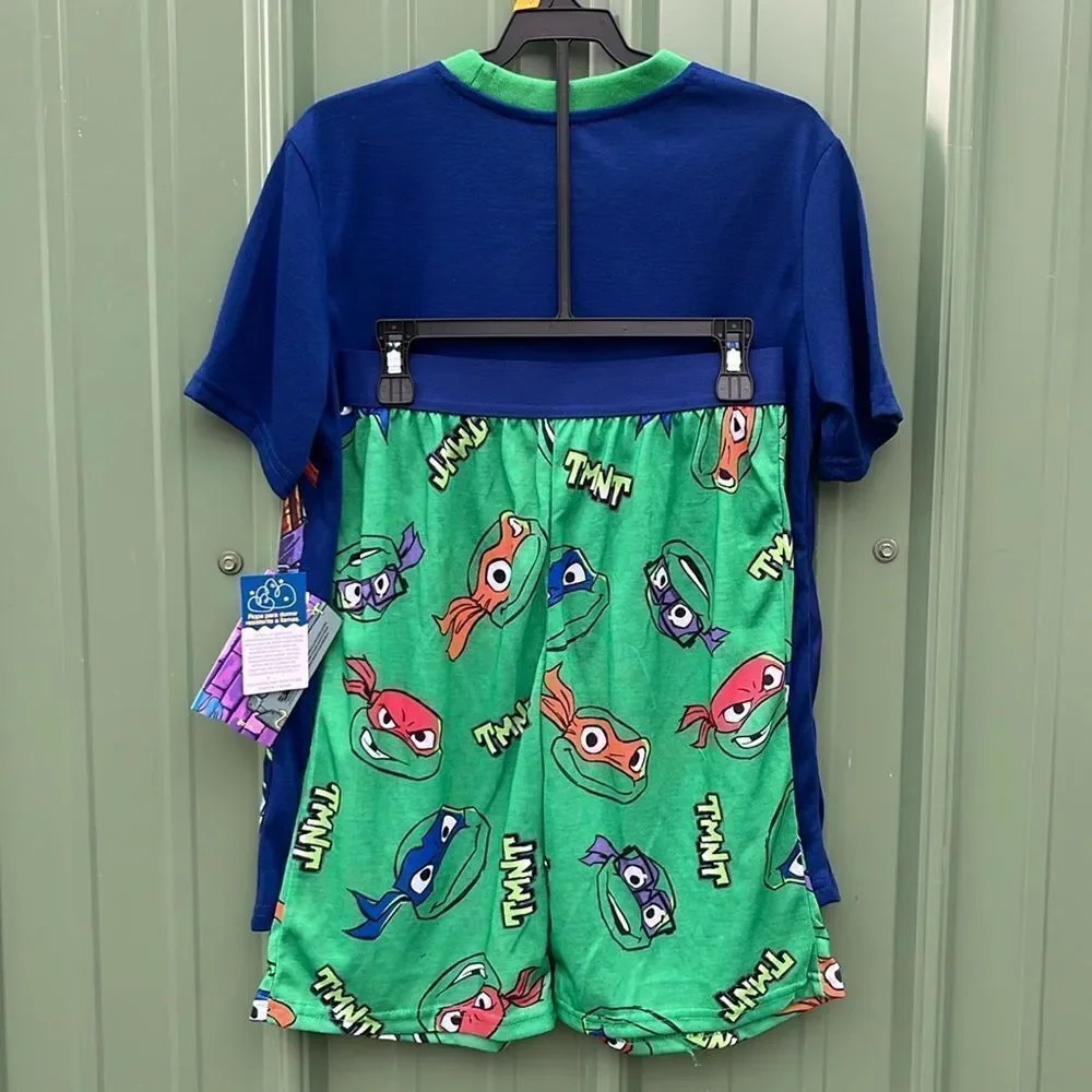 Pokémon & Ninja Turtles Graphic Print Tee & Shorts Sleep 2, 2-Piece Sets Size L